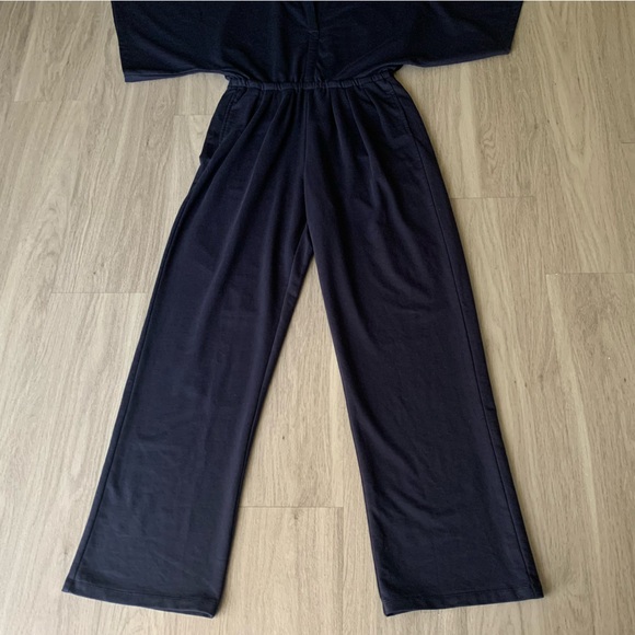 NWT Anthropologie Sundays Elodie High Rise Jumpsuit in Navy/Marin Sz S - Picture 8 of 13
